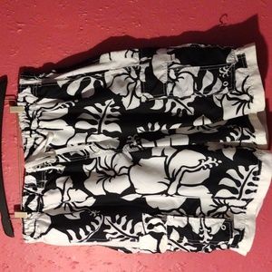 Arizona Jean Company Black and White Swim Trunks
